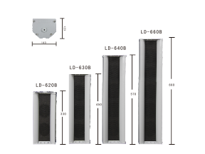 LD-6B系列 中型全天候铝合金音柱