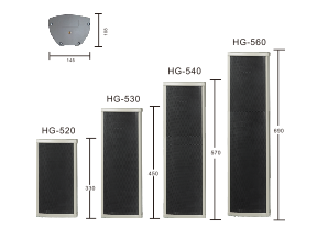 HG-5系列 中型全天候铝合金音柱
