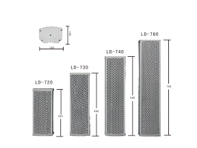 LD-7系列 中型全天候铝合金音柱
